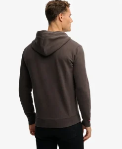 Essential Logo Half Brushed Zip Hoodie