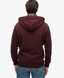 Essential Logo Half Brushed Zip Hoodie