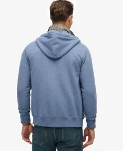 Essential Logo Half Brushed Zip Hoodie