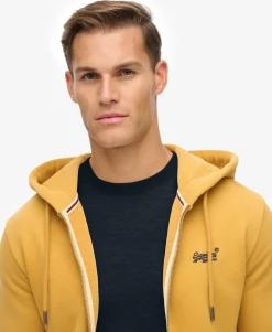 Essential Logo Half Brushed Zip Hoodie