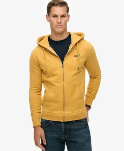 Essential Logo Half Brushed Zip Hoodie