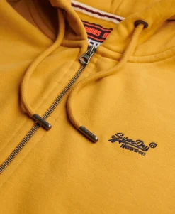 Essential Logo Half Brushed Zip Hoodie