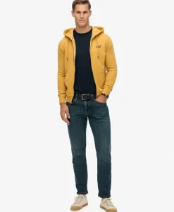 Essential Logo Half Brushed Zip Hoodie