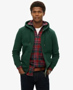 Essential Logo Half Brushed Zip Hoodie