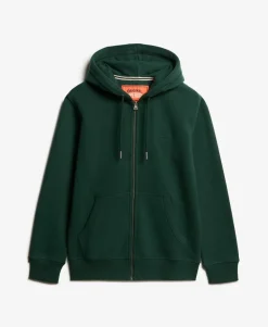 Essential Logo Half Brushed Zip Hoodie