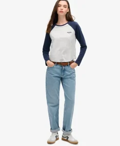 Essential Logo Long Sleeve Baseball Top