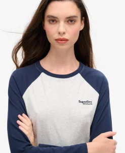Essential Logo Long Sleeve Baseball Top
