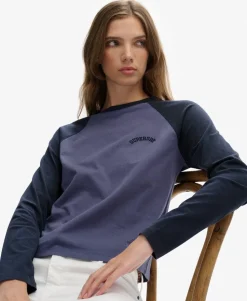 Essential Logo Long Sleeve Baseball Top
