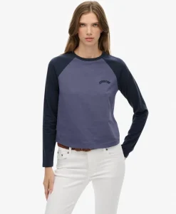 Essential Logo Long Sleeve Baseball Top