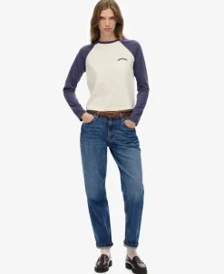 Essential Logo Long Sleeve Baseball Top