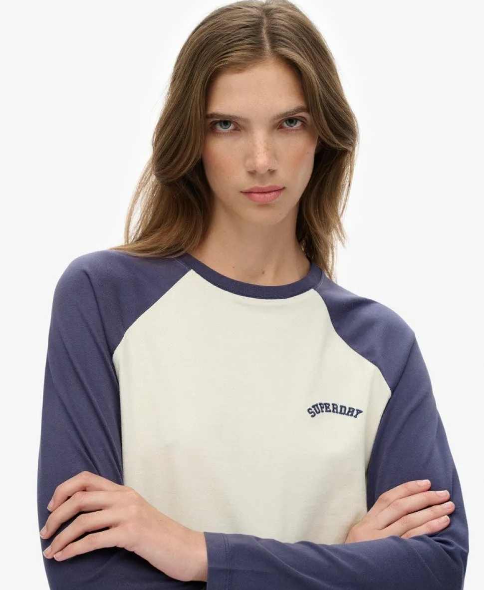 Essential Logo Long Sleeve Baseball Top