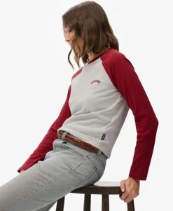 Essential Logo Long Sleeve Baseball Top