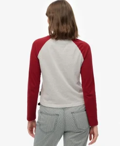 Essential Logo Long Sleeve Baseball Top