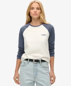 Essential Logo Long Sleeve Baseball Top