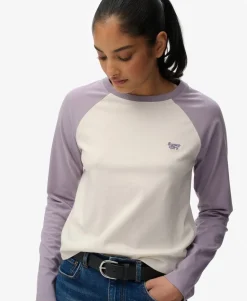 Essential Logo Long Sleeve Baseball Top