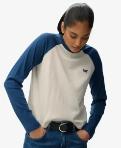 Essential Logo Long Sleeve Baseball Top