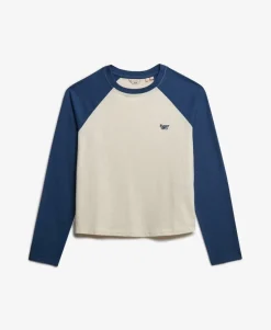 Essential Logo Long Sleeve Baseball Top