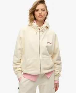 Essential Logo Oversized Raglan Zip Hoodie