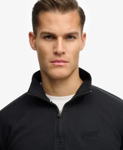 Essential Logo Raglan Henley Sweatshirt