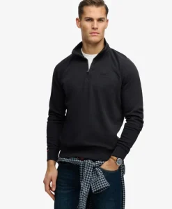 Essential Logo Raglan Henley Sweatshirt
