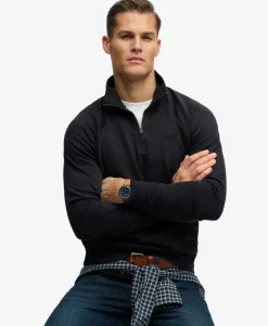 Essential Logo Raglan Henley Sweatshirt