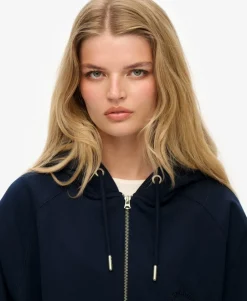 Essential Logo Raglan Zip Hoodie