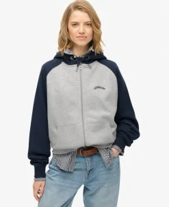 Essential Logo Raglan Zip Hoodie