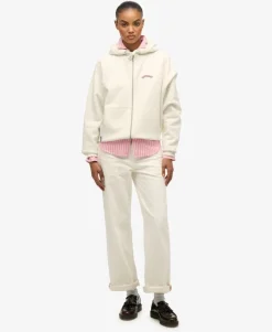 Essential Logo Raglan Zip Hoodie