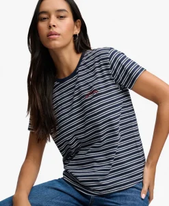 Essential Logo Striped Fitted T-Shirt