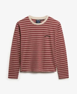 Essential Logo Stripe Long Sleeve Top