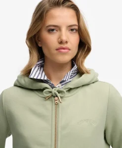 Essential Logo Zip Hoodie Half Brushed