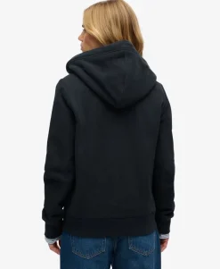 Essential Logo Zip Hoodie Half Brushed
