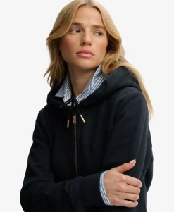 Essential Logo Zip Hoodie Half Brushed