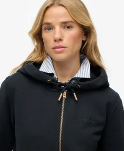 Essential Logo Zip Hoodie Half Brushed