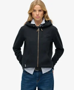 Essential Logo Zip Hoodie Half Brushed