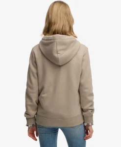 Essential Logo Zip Hoodie Half Brushed