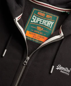 Essential Logo Zip Hoodie Half Brushed