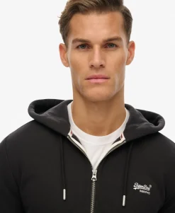 Essential Logo Zip Hoodie Half Brushed