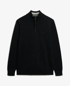 Essentials Cotton Half Zip Jumper