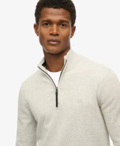 Essentials Cotton Half Zip Jumper