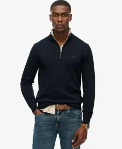 Essentials Cotton Half Zip Jumper