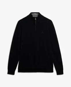 Essentials Cotton Half Zip Jumper