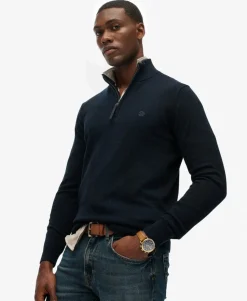 Essentials Cotton Half Zip Jumper
