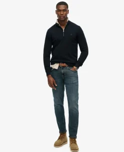 Essentials Cotton Half Zip Jumper