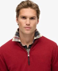 Essentials Cotton Half Zip Jumper