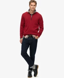 Essentials Cotton Half Zip Jumper