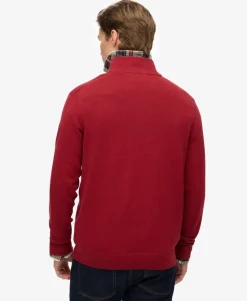 Essentials Cotton Half Zip Jumper