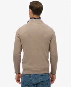 Essentials Cotton Half Zip Jumper