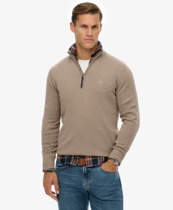 Essentials Cotton Half Zip Jumper