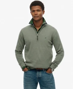 Essentials Cotton Half Zip Jumper